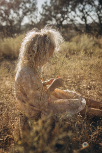 Leona Girls Dress : Golden Turmeric