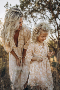Leona Girls Dress : Golden Turmeric