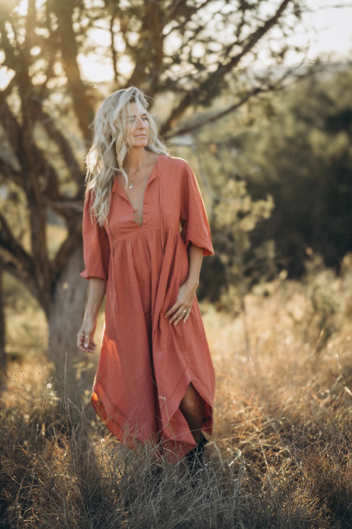Leona Dress : Rose