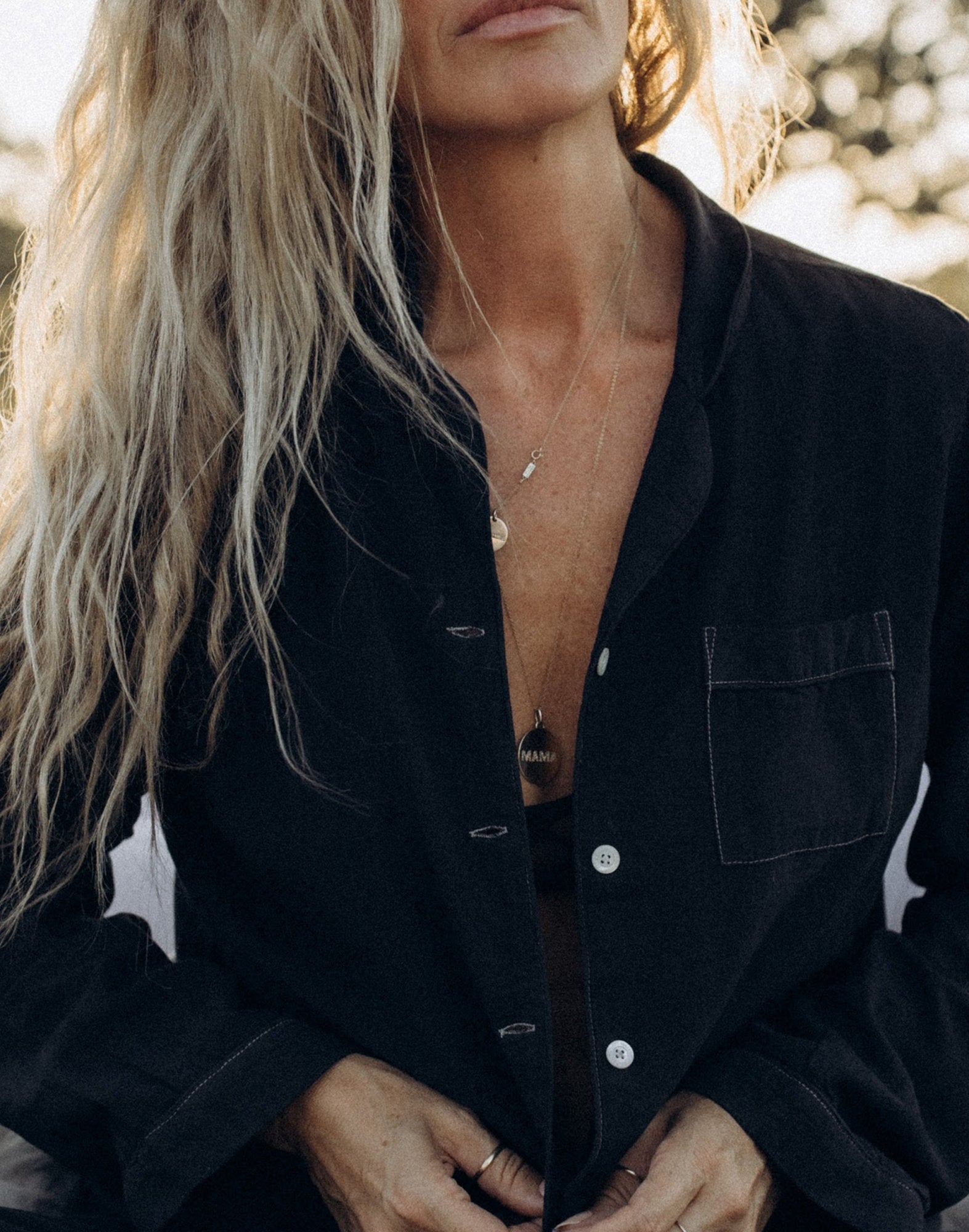 Noir Linen Pajamas