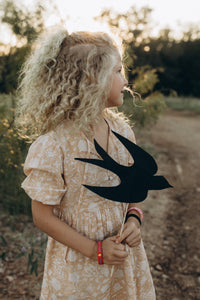 Leona Girls Dress : Golden Turmeric
