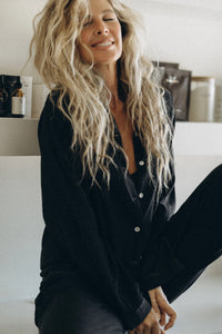 Noir Linen Pajamas