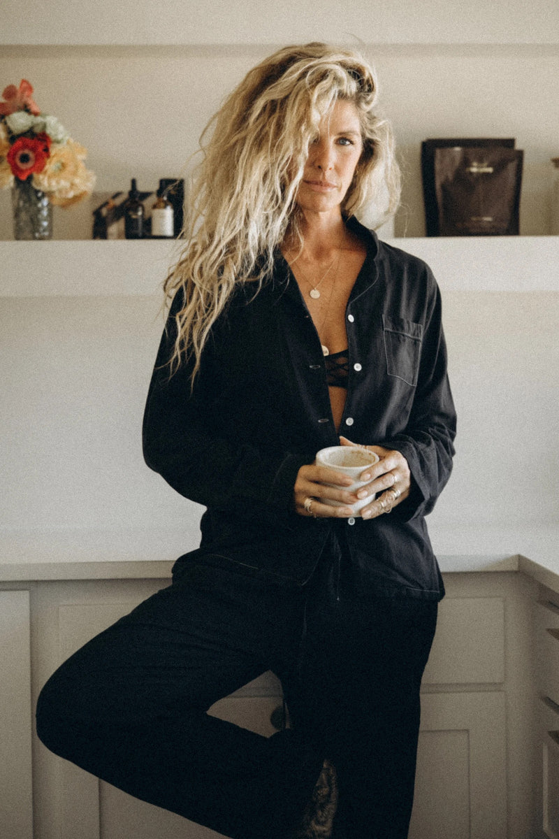 Noir Linen Pajamas