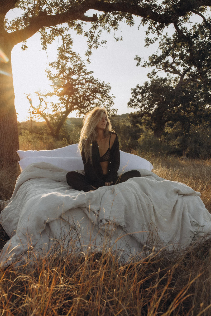 Noir Linen Pajamas