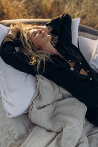 Noir Linen Pajamas