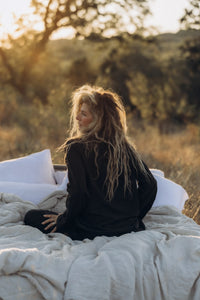 Noir Linen Pajamas