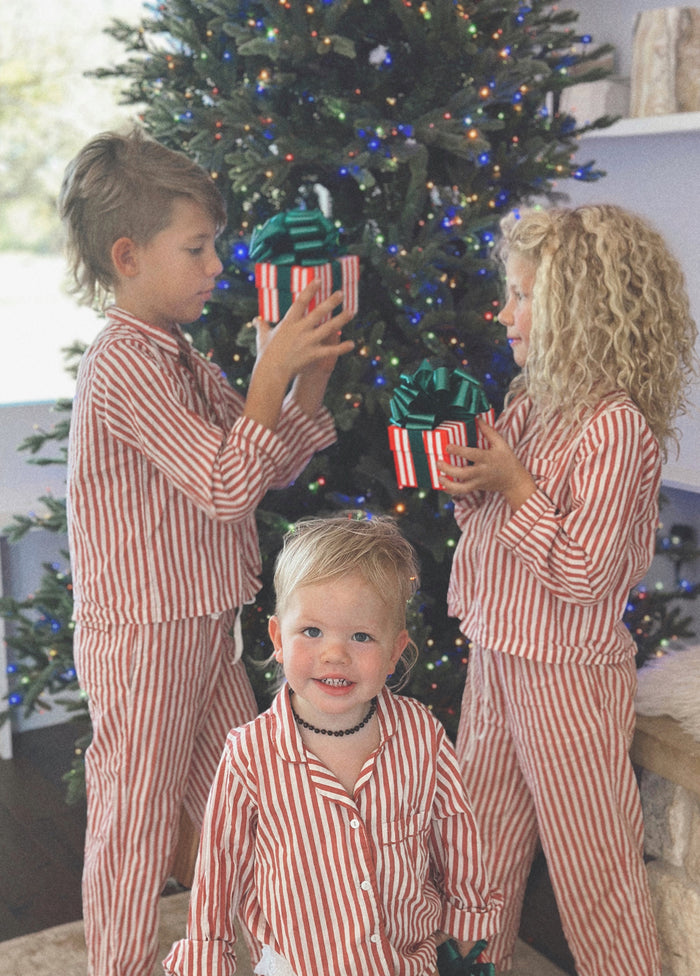 Kids Candy Cane Pajamas