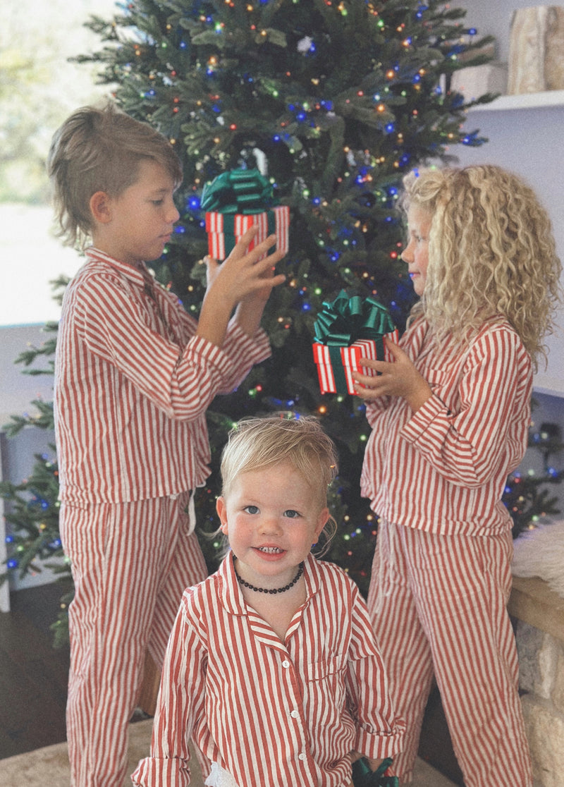 Kids Candy Cane Pajamas
